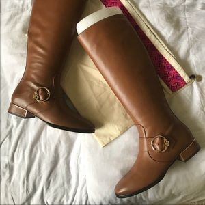 Tory Burch Brown Riding Boots